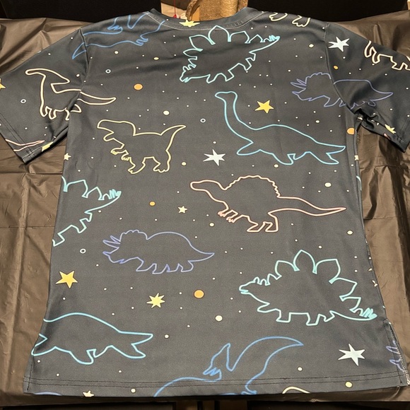 Dinosaur Print Scrub Top - Picture 2 of 3